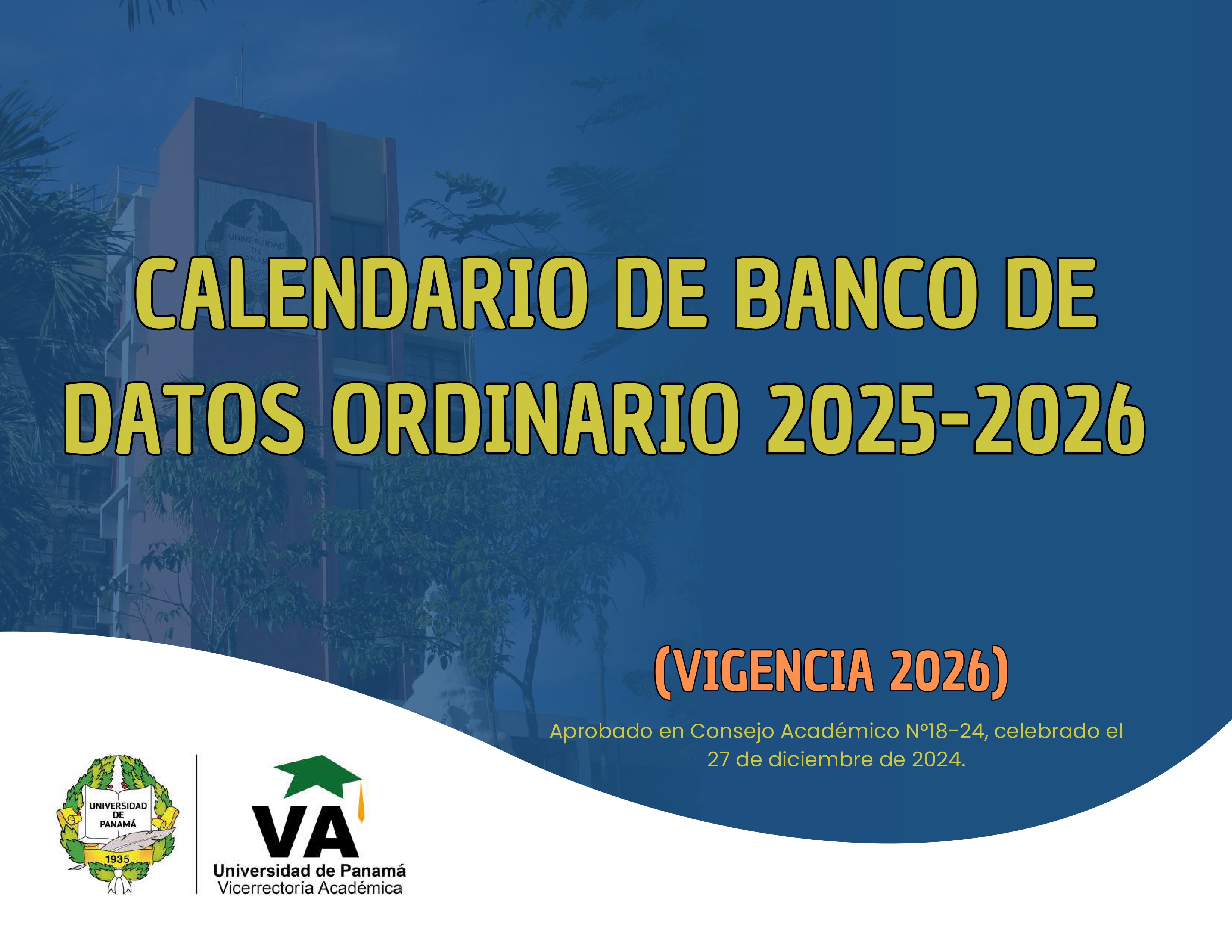 Calendario Banco de Datos