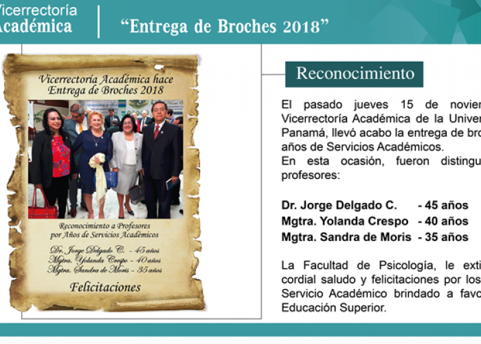 Broches 2018